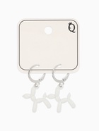 Серьги металл «Собачки» игрушечные, цвет белый в серебре - Фото 3