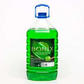 Моющее средство для мытья посуды Bonix, зеленое яблоко 4 л