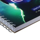 Скетчбук MESHU 150 х 150 мм, 60 листов, на гребне "Виртуальный мир", выборочный лак, покрытие Soft-Touch, блок 120 г/м2 - Фото 3