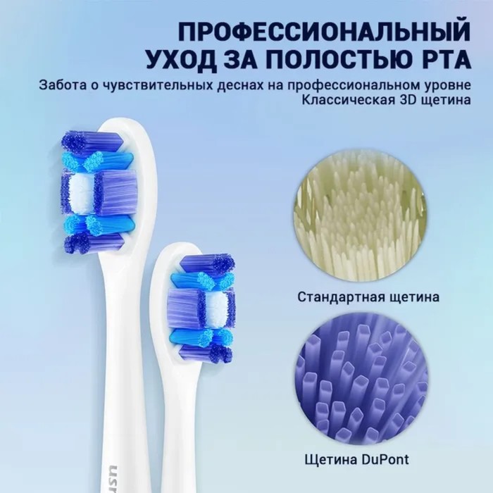 Насадка Usmile PCB01, для электрической зубной щетки Usmile, 1 шт, белая