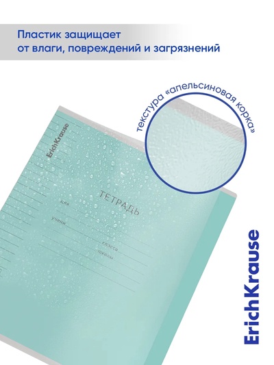 Тетрадь 12 листов в линейку, ErichKrause «Классика. CoverPro», пластиковая обложка, МИКС