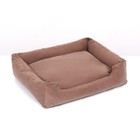 Лежанка-диван, 53 х 42 х 11 см, коричневая - Фото 1