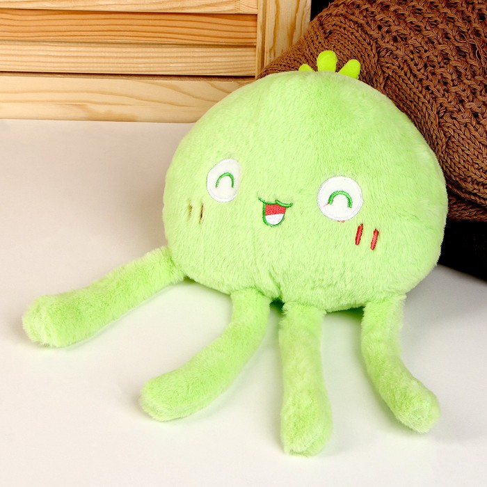 Мягкая игрушка «Медуза», 17 см, цвет зелёный - Фото 1