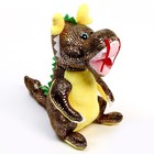 Мягкая игрушка «Дракон», 27 см, цвет золотой - фото 3609354