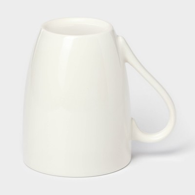 Кружка Доляна White Label, 350 мл, фарфор, белая
