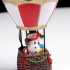 Светодиодная фигура «Воздушный шар со снеговиком» 8 × 8 × 16 см, полистоун, батарейки LR44х2, свечение тёплое белое - Фото 3