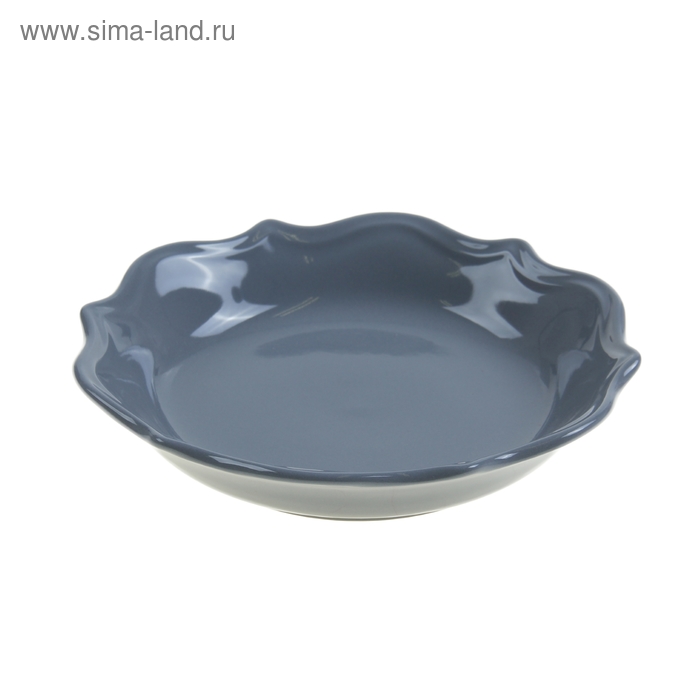 Тарелка глубокая 600 мл "Валенсия", цвет серый - Фото 1