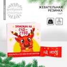 УЦЕНКА Жевательная резинка в открытке "Талисман на счастье", 1 шт - Фото 1