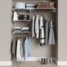 Гардеробная система "Готовое решение № 7" 160 х 35 х 96 см, белый - фото 24427412