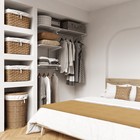 Гардеробная система "Готовое решение № 7" 160 х 35 х 96 см, белый - фото 24427414