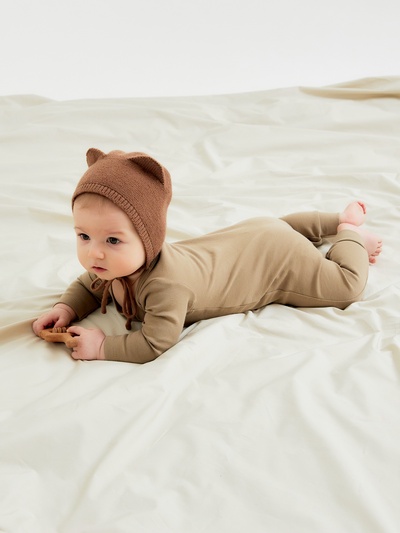 Комбинезон детский «Крошка Я» Baby Bear, рост 68-74, бежевый