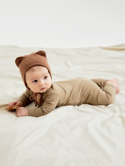 Комбинезон детский «Крошка Я» Baby Bear, рост 68-74, бежевый