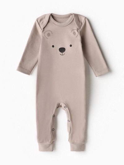 Комбинезон детский «Крошка Я» Baby Bear, рост 68-74, бежевый