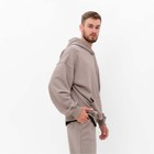 Толстовка мужская (худи) MIST Men's casual размер 52, серо-бежевый - Фото 3