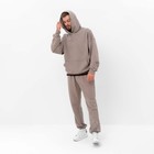 Толстовка мужская (худи) MIST Men's casual размер 56, серо-бежевый - Фото 7