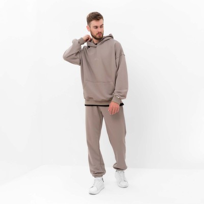 Брюки мужские MIST Men's casual размер 54, серо-бежевый