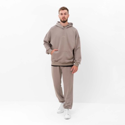 Брюки мужские MIST Men's casual размер 54, серо-бежевый