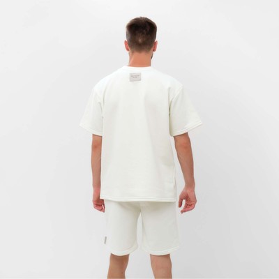 Футболка мужская MIST Men's casual размер 48, молочный