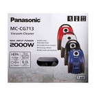 Пылесос PANASONIC MC-CG713A, мешок, 2000 Вт, 6 л, 65 дБ, шнур 5 м, синий - Фото 18