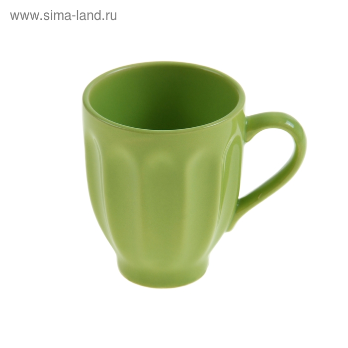 Кружка керамическая «Изобилие», 280 мл, цвет зелёный - Фото 1