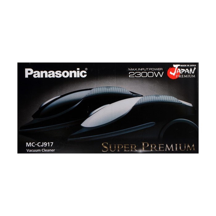 Пылесос PANASONIC MC-CJ917K, мешок, 2300 Вт, 6 л, 60 дБ, чёрный