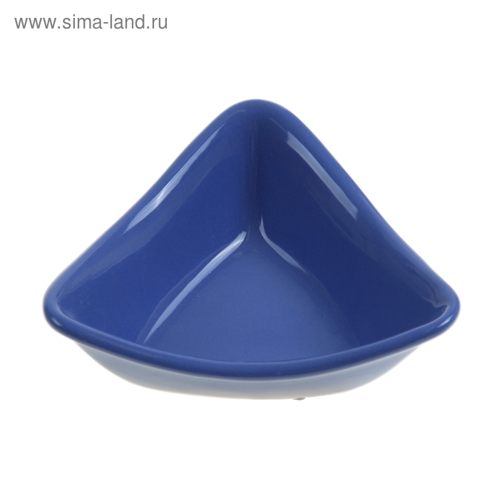 Миска для снэков 180 мл "Треугольник", цвет синий - Фото 1