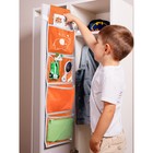 Кармашки в садик «Слоник», для детского шкафчика, 85х20 см, оранжевый - Фото 5