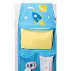 Кармашки в садик «Космос», для детского шкафчика, 85х24 см, голубой - Фото 5