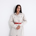 Ремень женский, ширина 2,5 см, винт, пряжка металл, цвет красный - фото 22385871