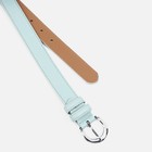 Ремень женский, ширина 2,5 см, винт, пряжка металл, цвет мятный - фото 22385894