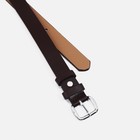 Ремень женский, ширина 2,5 см, винт, пряжка металл, цвет коричневый - фото 22385912