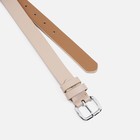 Ремень женский, ширина 2,5 см, винт, пряжка металл, цвет бежевый - фото 22385921