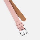 Ремень женский, ширина 2,5 см, винт, пряжка металл, цвет розовый - фото 22385924