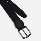 Ремень мужской, ширина 4 см, винт, пряжка металл, цвет чёрный 9819896