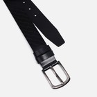 Ремень мужской, ширина 4 см, винт, пряжка металл, цвет чёрный 9847711