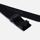 Ремень мужской, ширина 4 см, автомат, пряжка металл, цвет чёрный - фото 22386428