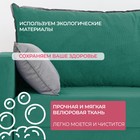 Прямой диван «Венеция», механизм еврокнижка, велюр, цвет зелёный - Фото 6