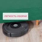 Прямой диван «Венеция», механизм еврокнижка, велюр, цвет зелёный - Фото 7
