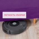 Прямой диван «Венеция», механизм еврокнижка, велюр, цвет фиолетовый - Фото 7