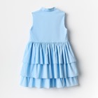 Платье для девочки MINAKU: Cotton collection цвет голубой, р-р 128 9783688 - фото 10673381