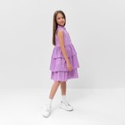 Платье для девочки MINAKU: Cotton collection цвет сиреневый, р-р 134 - Фото 3