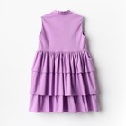 Платье для девочки MINAKU: Cotton collection цвет сиреневый, р-р 134 - Фото 10