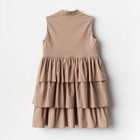 Платье для девочки MINAKU: Cotton collection цвет бежевый, р-р 128 - Фото 11