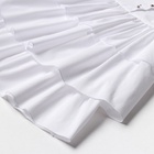 Платье для девочки MINAKU: Cotton collection на пуговицах, белое, рост 116 см - Фото 12