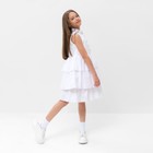 Платье для девочки MINAKU: Cotton collection цвет белый, р-р 122 - Фото 3