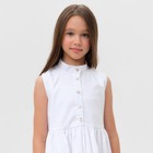 Платье для девочки MINAKU: Cotton collection цвет белый, р-р 122 - Фото 6