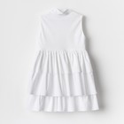 Платье для девочки MINAKU: Cotton collection цвет белый, р-р 134 - Фото 11