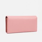 Кошелёк женский на магнитах с фермуаром, цвет розовый - фото 22386909