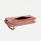 Кошелёк женский на молнии с ремешком, цвет розовый - фото 22387039