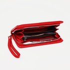 Кошелёк женский на молнии, цвет красный - фото 22387052